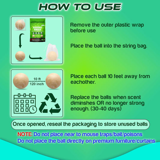 12Pack Moth Balls for Rodents Moth Balls for Indoor