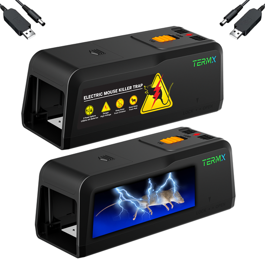 2 Pack Electric Mouse Trap Zapper with Powerful Voltage