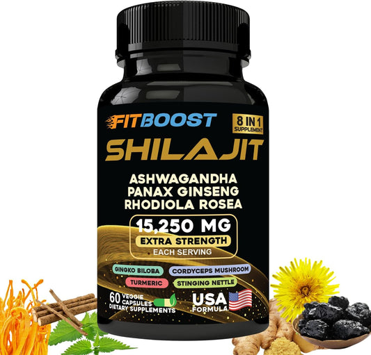 60Day Supply Sea Moss and Shilajit Bundle for Men All-in-1 Dynamic Vitality Bundled