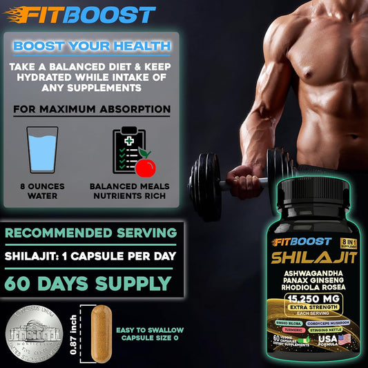 60Day Supply Sea Moss and Shilajit Bundle for Men All-in-1 Dynamic Vitality Bundled