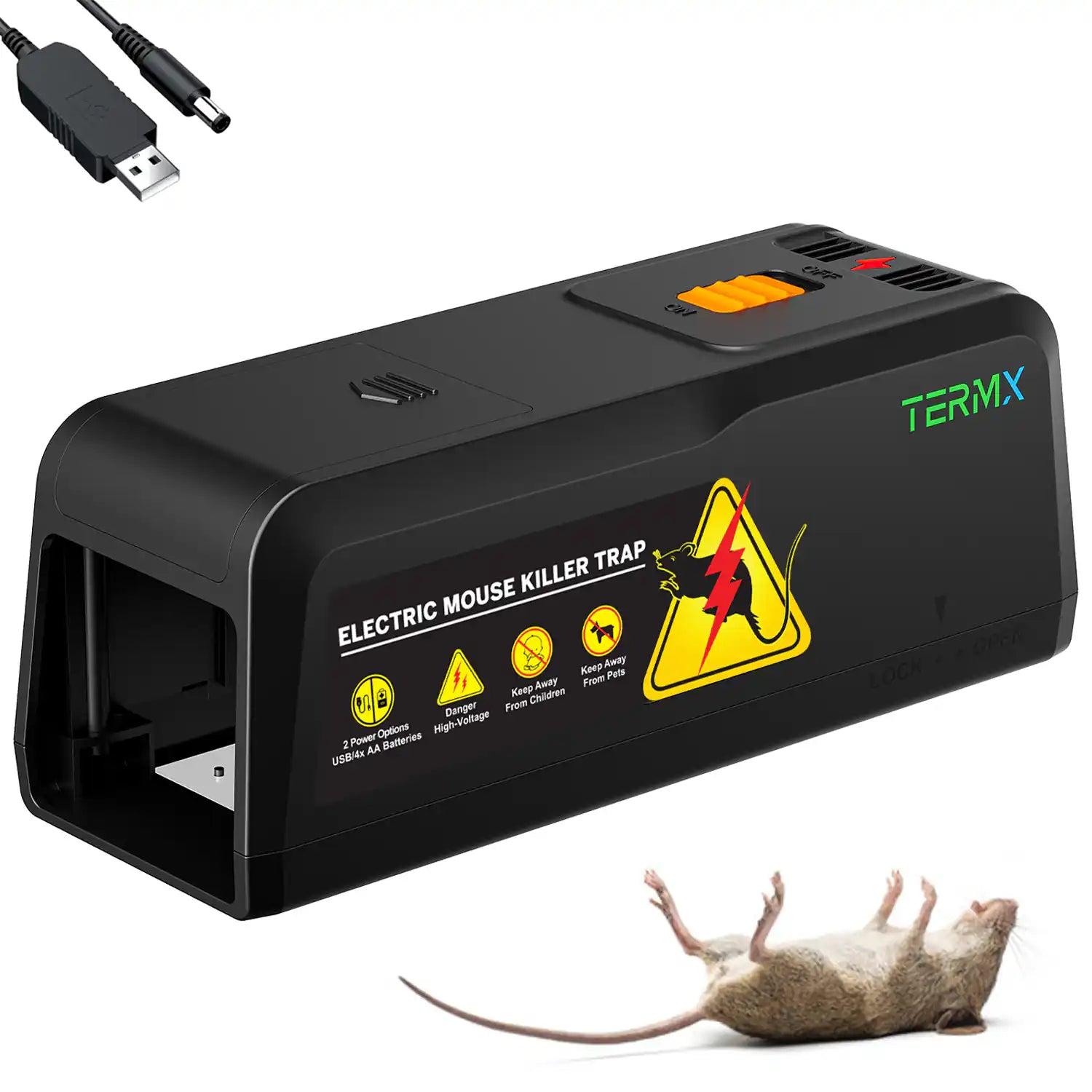 Electric Mouse Trap Zapper with Powerful Voltage