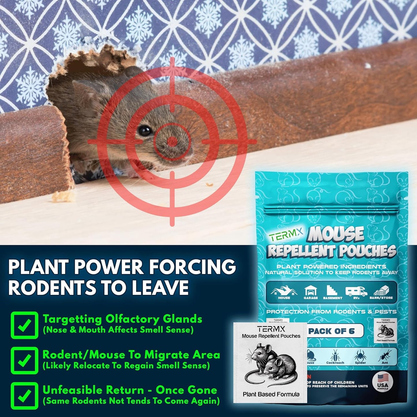 mouse repellent pouches