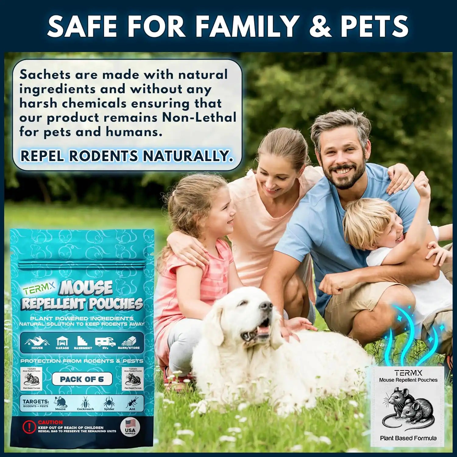 safe pest vault mouse repellent pouches for family and pets