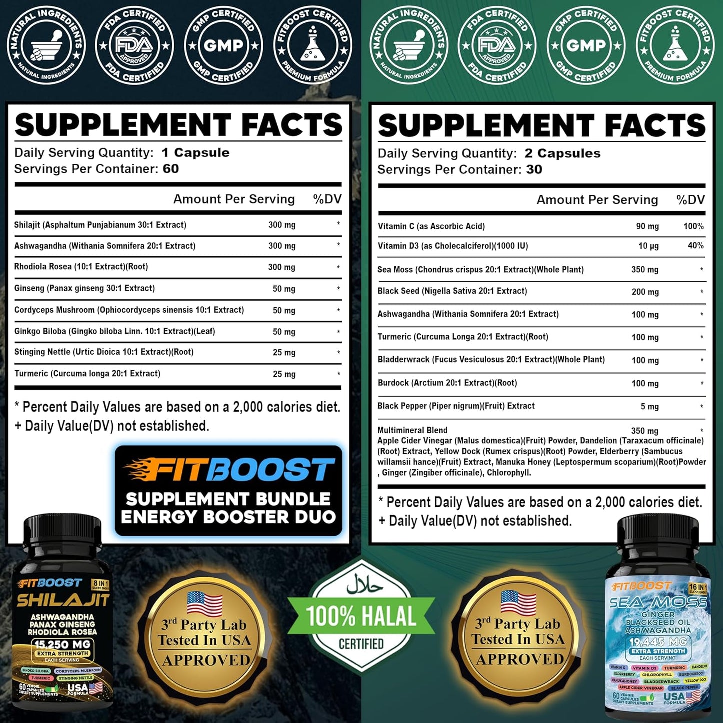 sea moss and shilajit