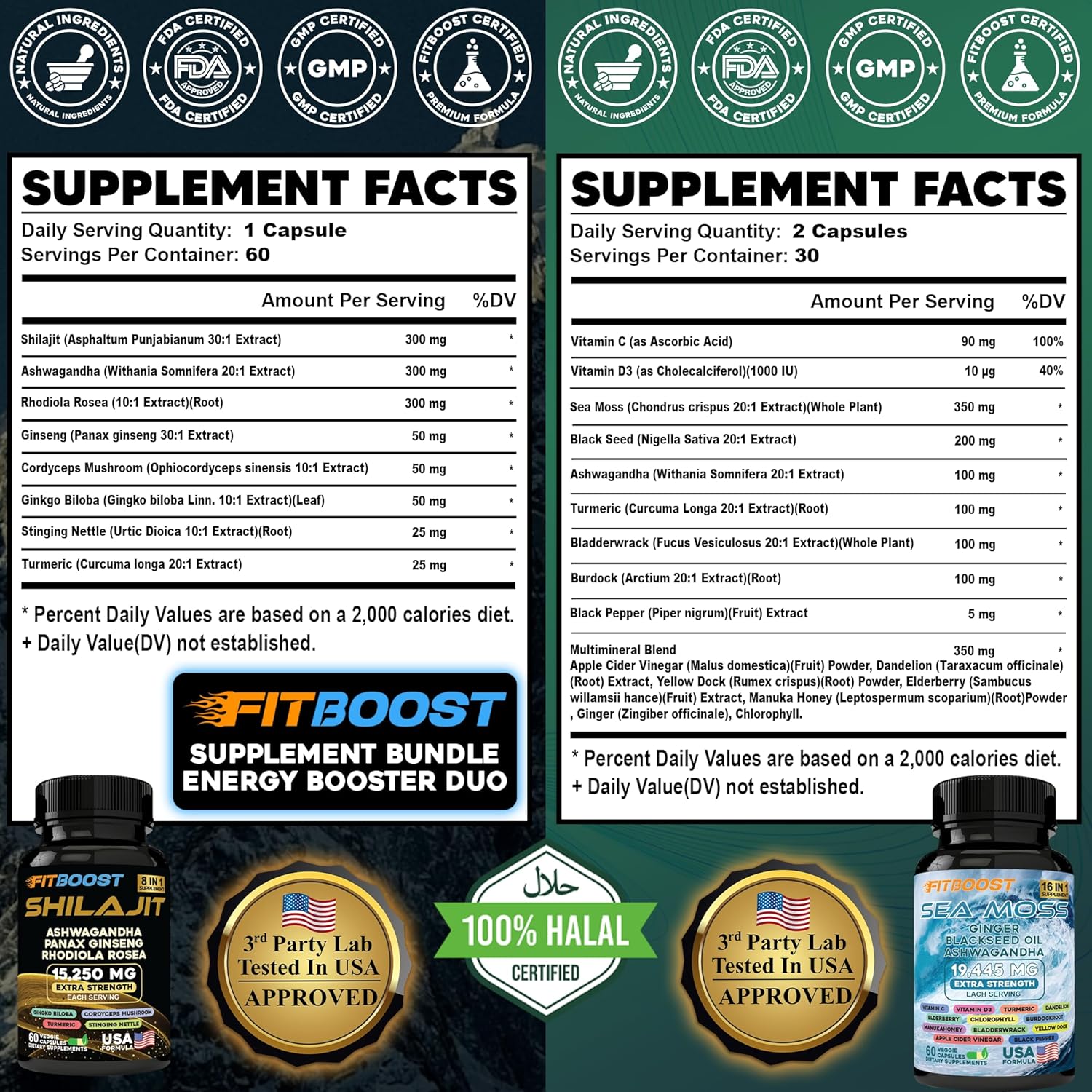 sea moss and shilajit